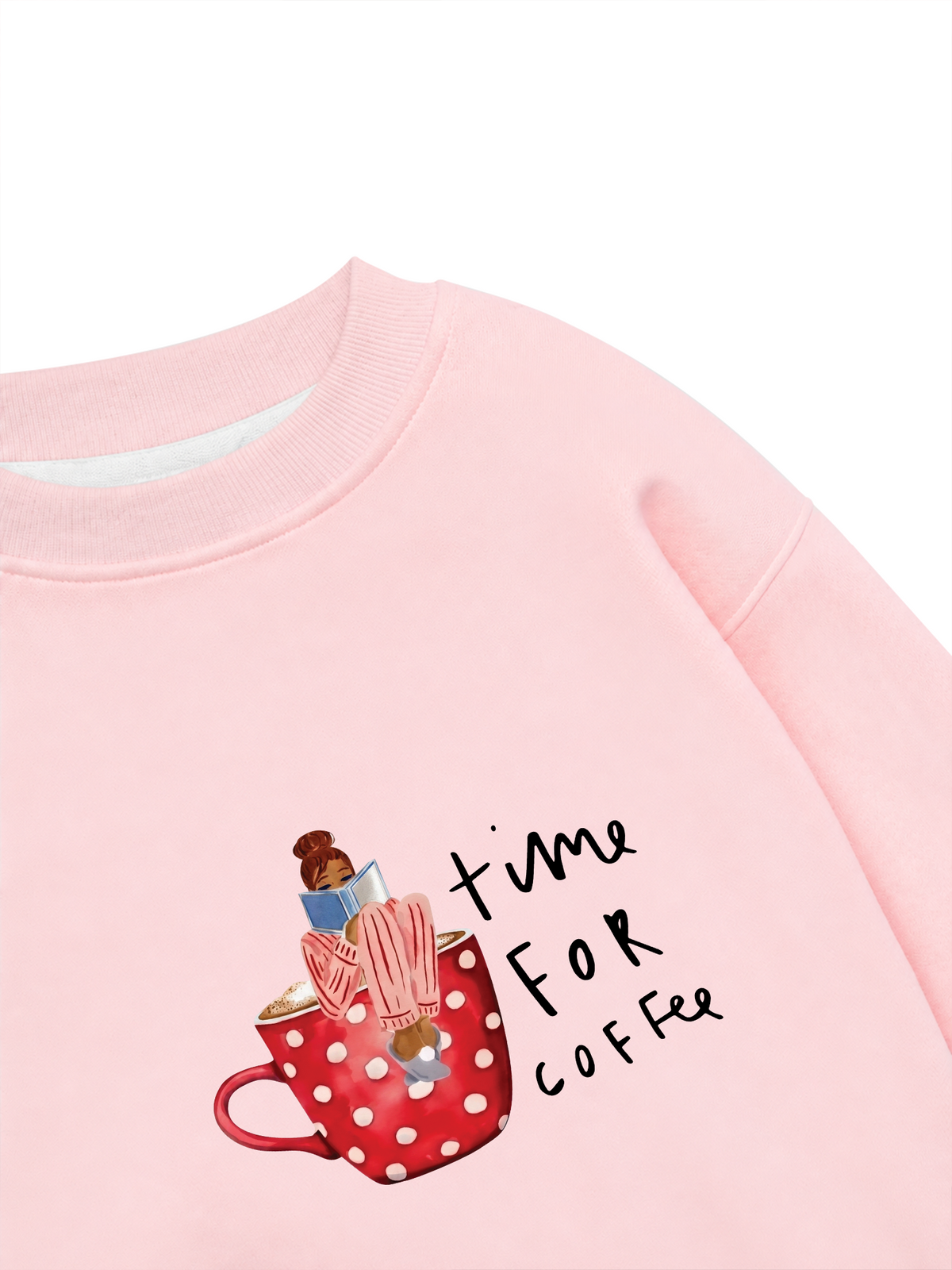 Áo Sweater Nỉ Hai Da Time For Coffee