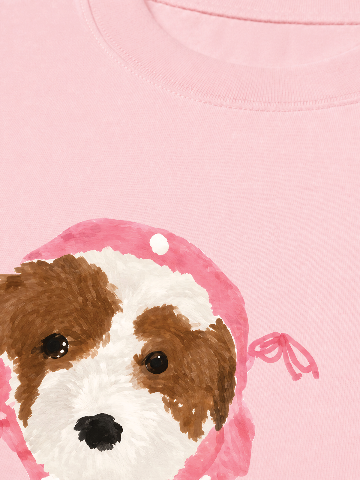 Áo Thun Relaxed Fit Pink Dots Puppy