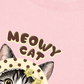 Áo Thun Relaxed Fit  Meowy Cat Cream