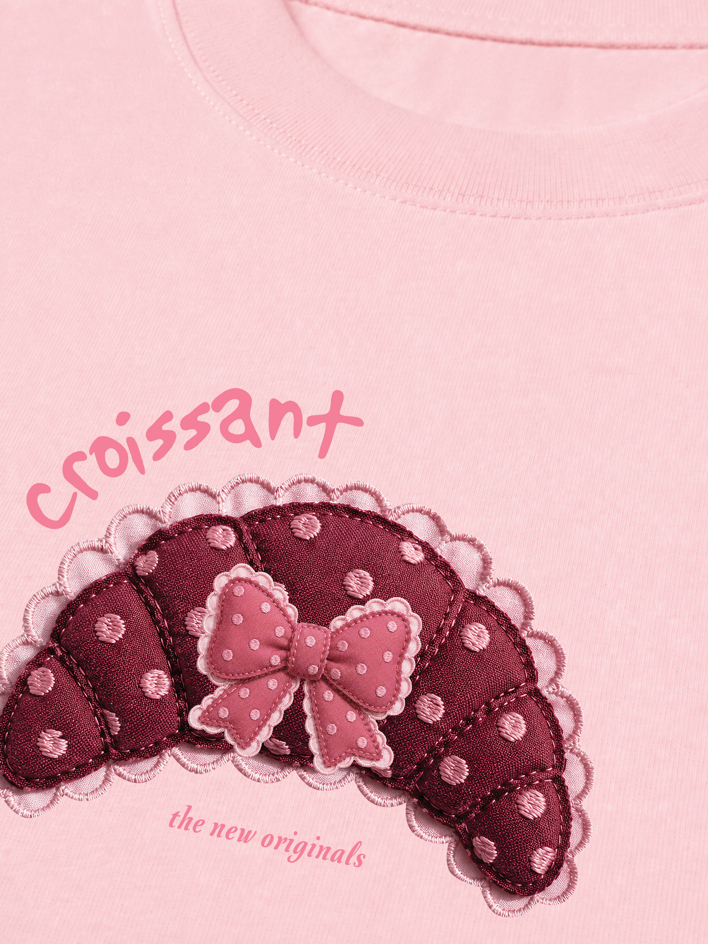Áo Thun Relaxed Fit Croissant DIY