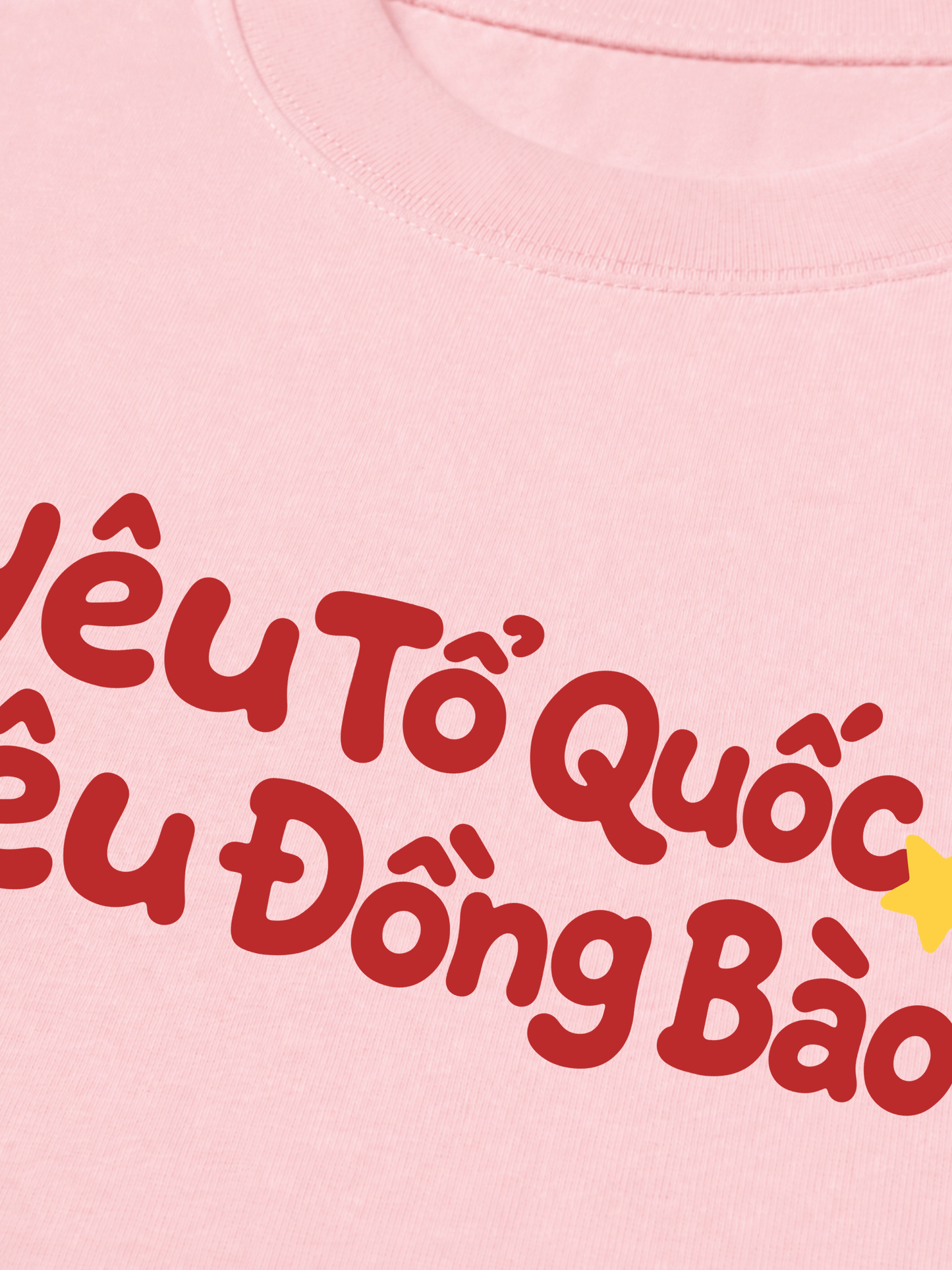 Áo Thun Relaxed Fit Yêu Tổ Quốc, Yêu Đồng Bào
