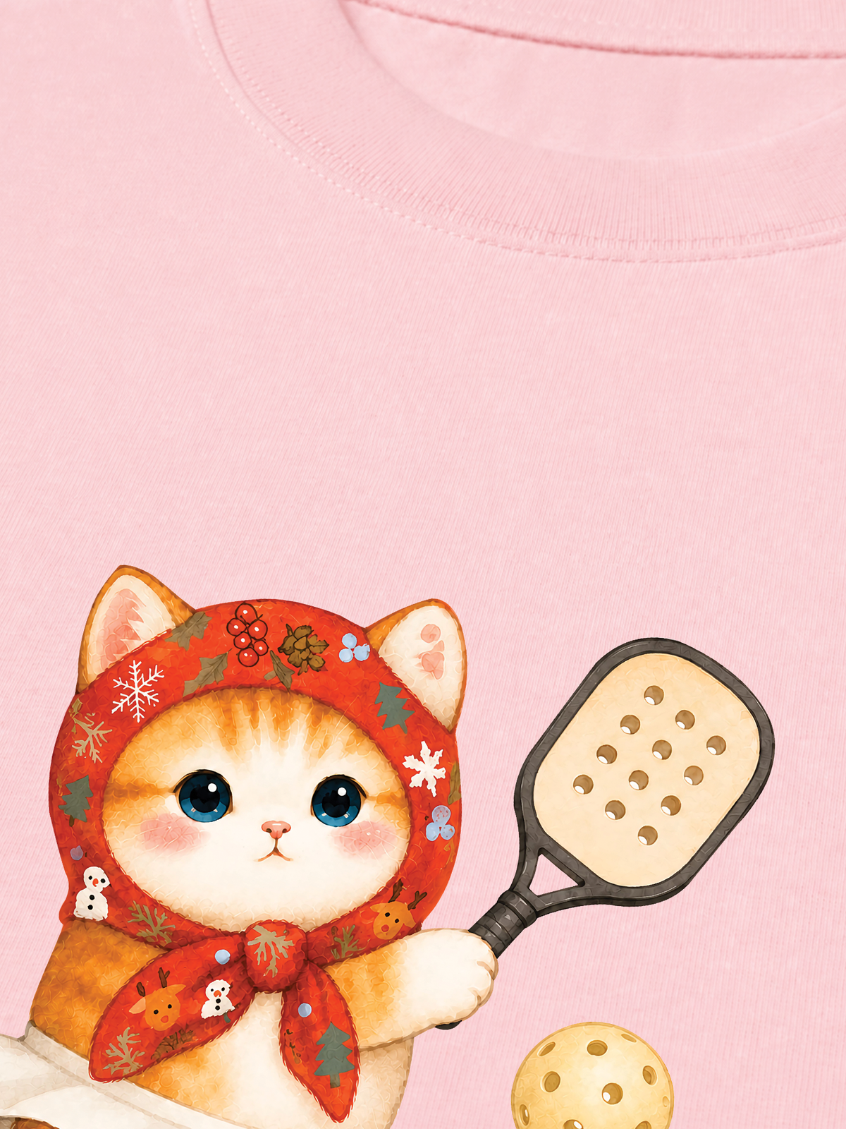 Áo Thun Relaxed Fit Pickleball Girl Meow
