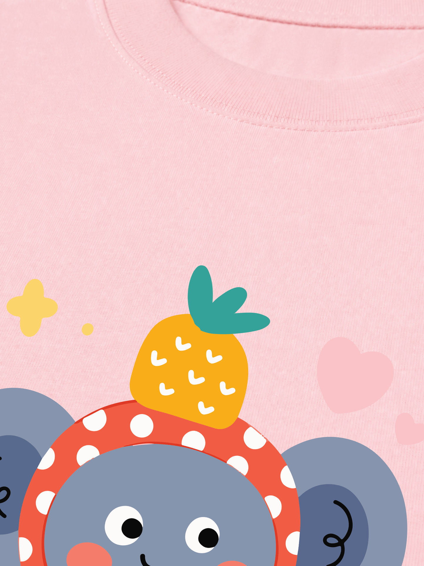 Áo Thun Relaxed Fit Pineapple Cutie Elephant