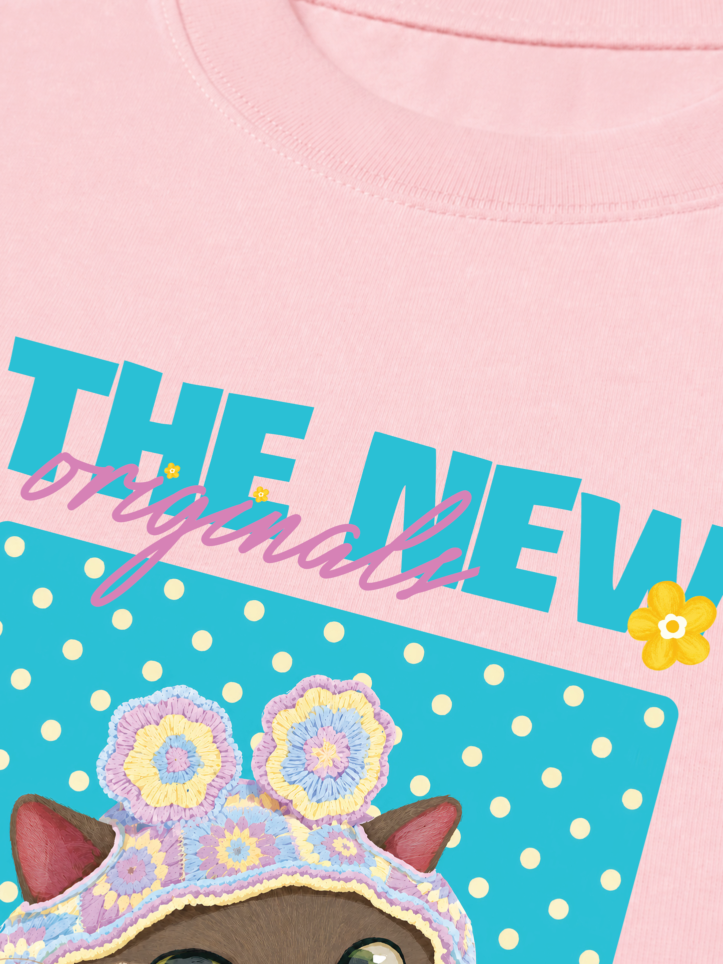 Áo Thun Relaxed Fit Little Mischief Meow