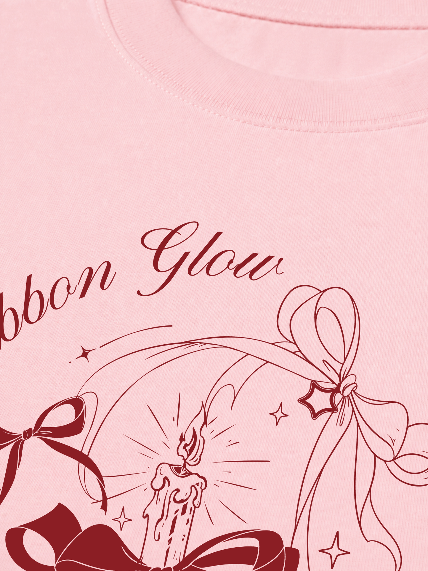 Áo Thun Relaxed Fit Ribbon Glow