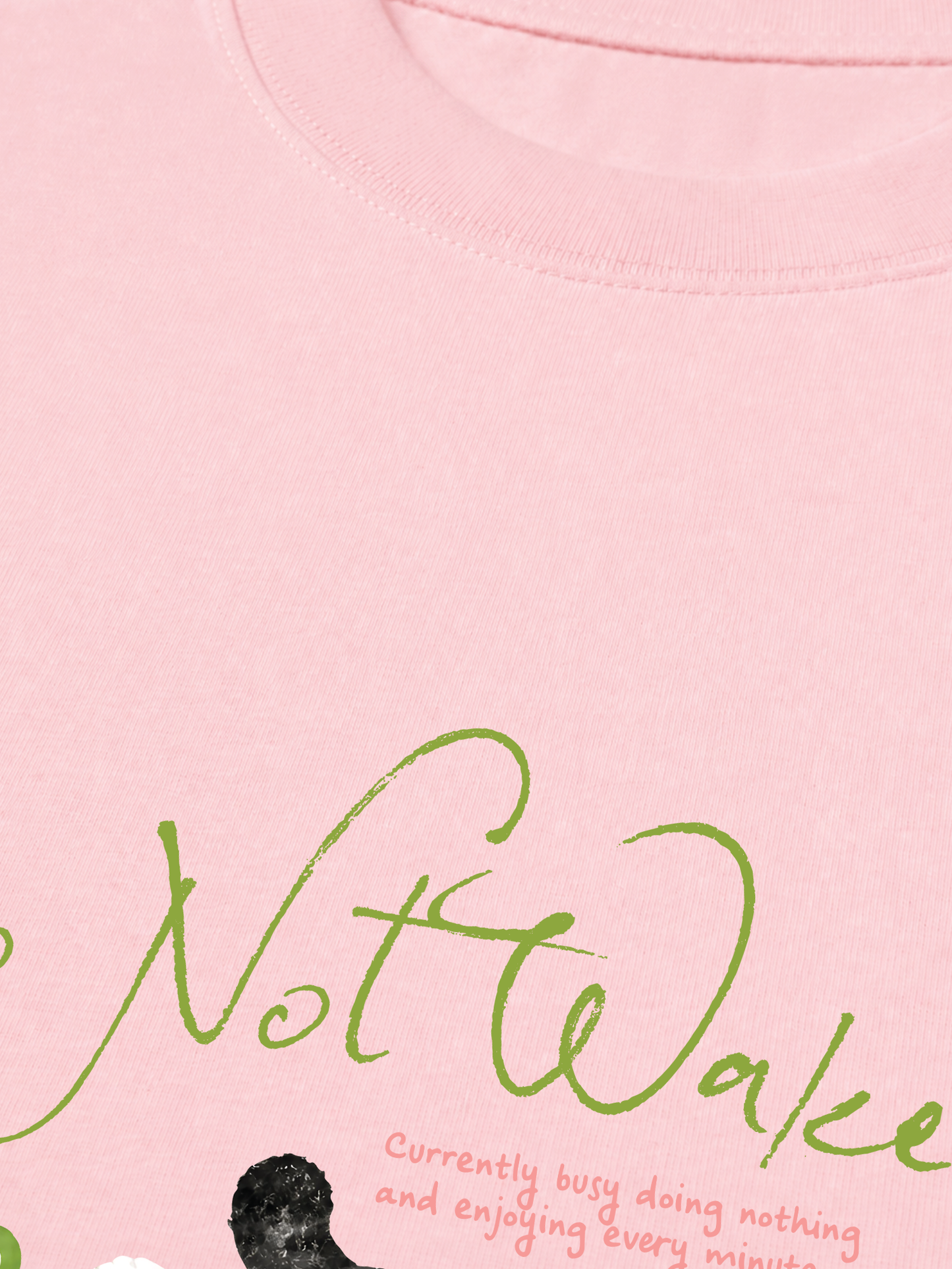 Áo Thun Relaxed Fit Do Not Wake Meow