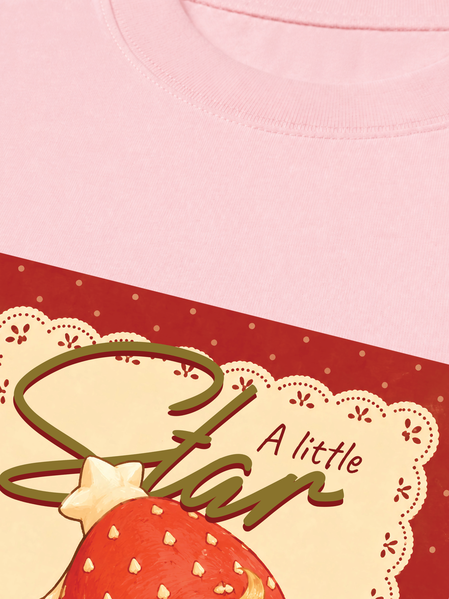 Áo Thun Relaxed Fit A Little Strawberry Star