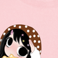 Áo Thun Relaxed Fit Little Girl Brown Dots