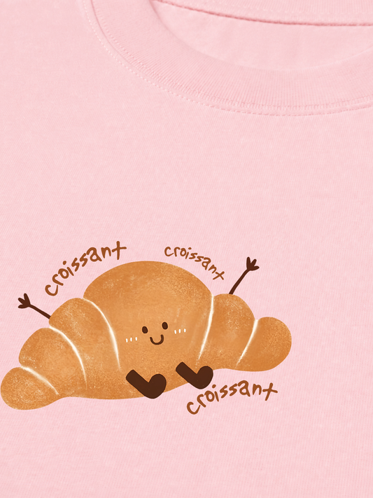 Áo Thun Relaxed Fit Happy Croissant