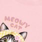 Áo Thun Relaxed Fit Meowy Cat Yellow Plaid
