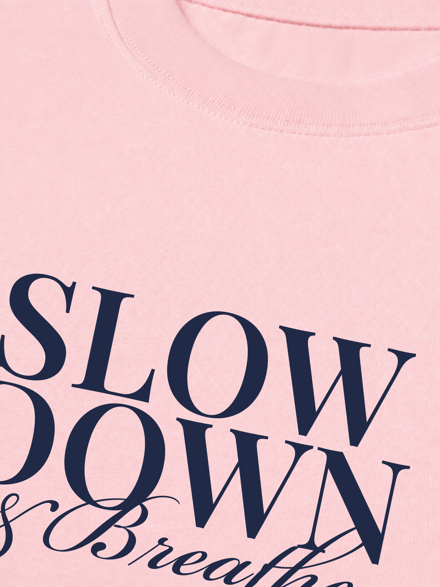Áo Thun Relaxed Fit Slow Down & Breathe