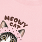 Áo Thun Relaxed Fit Meowy Cat Pink Polka
