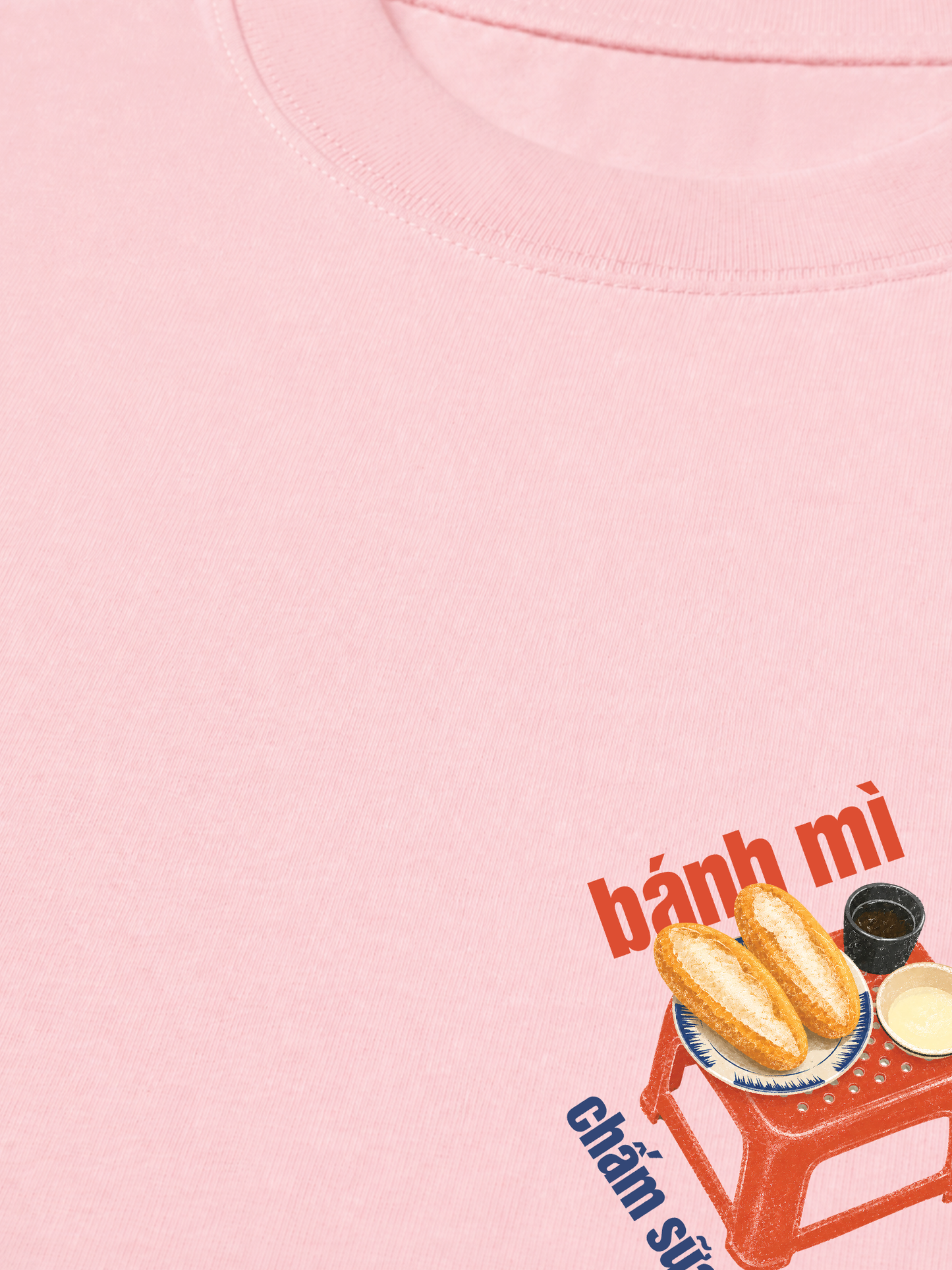 Áo Thun Relaxed Fit Bánh Mì Chấm Sữa