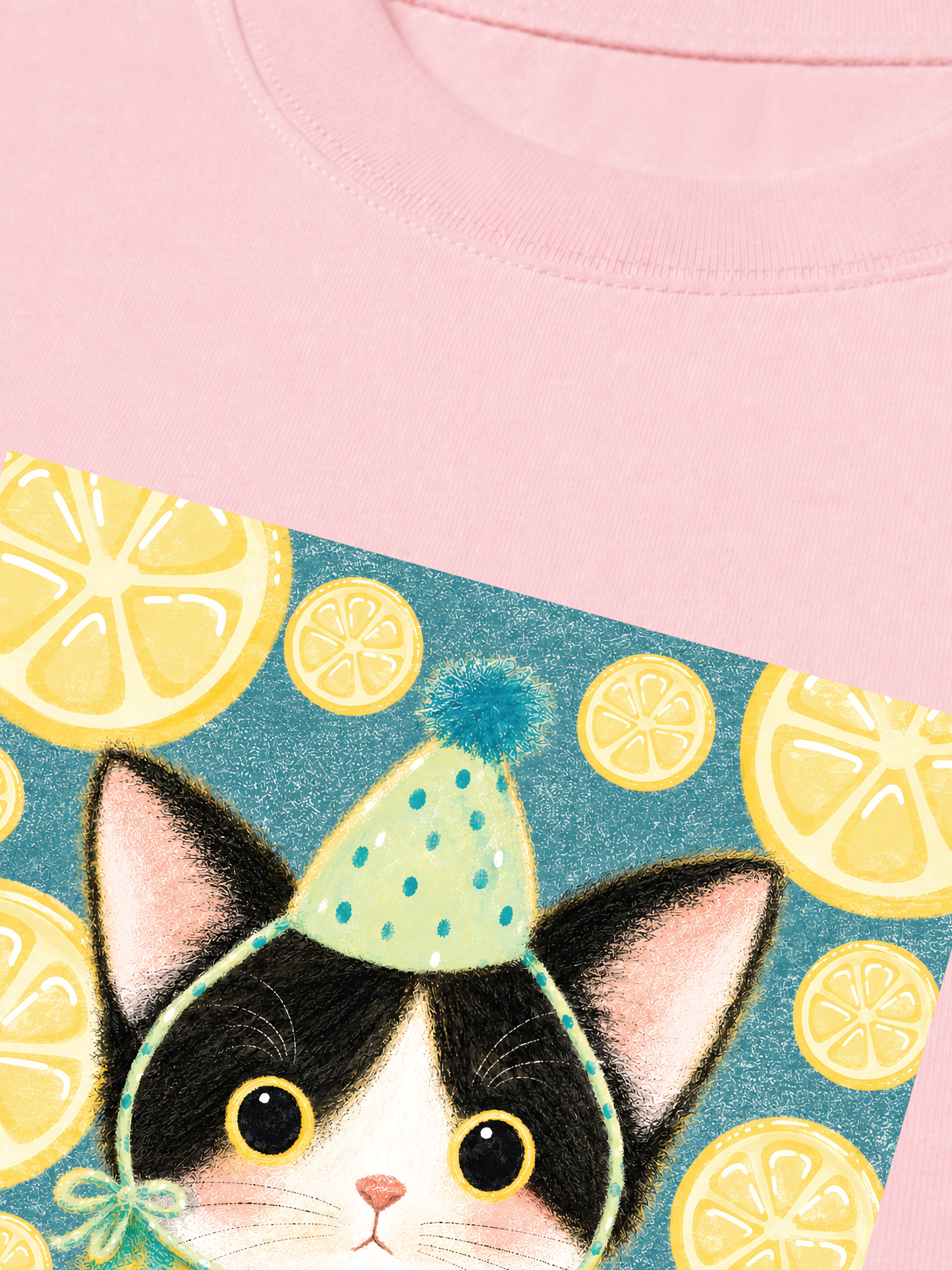 Áo Thun Relaxed Fit Lemon Reverie Meow