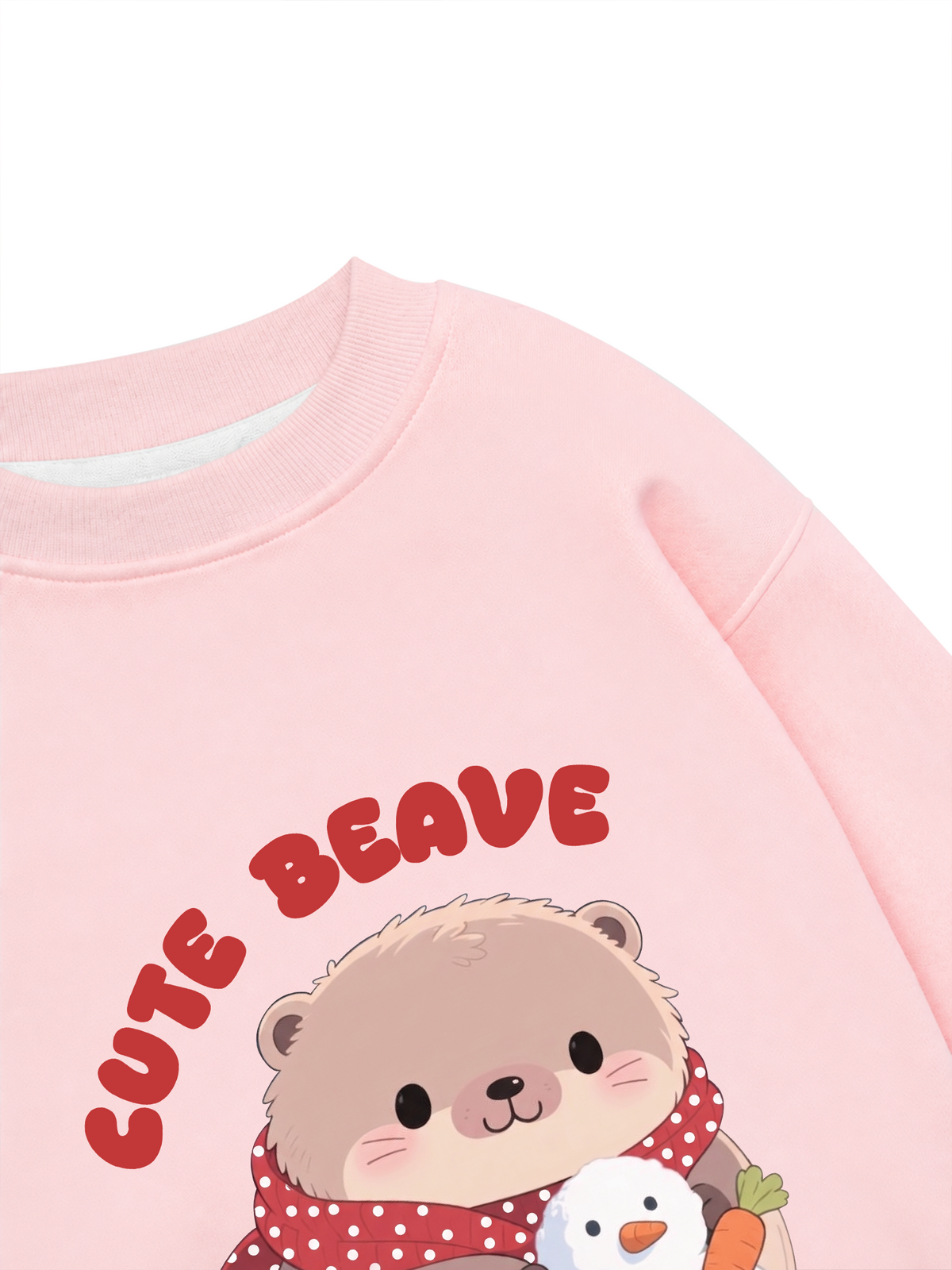 Áo Sweater Nỉ Hai Da Animal Red Cute Beaver