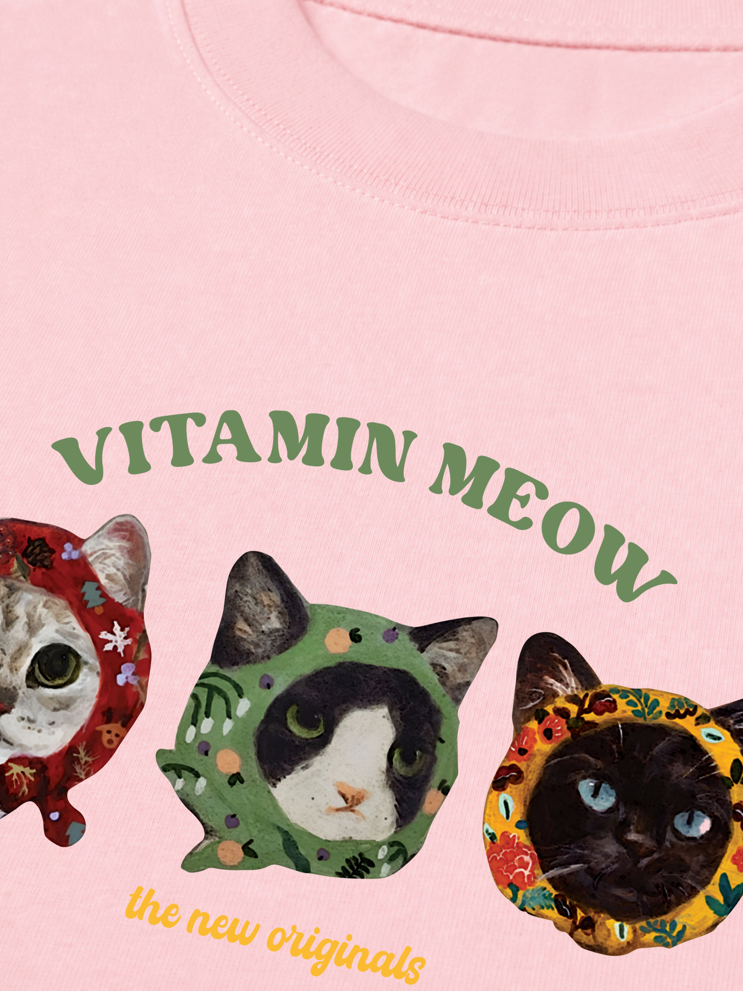 Áo Thun Relaxed Fit Vitamin Meow
