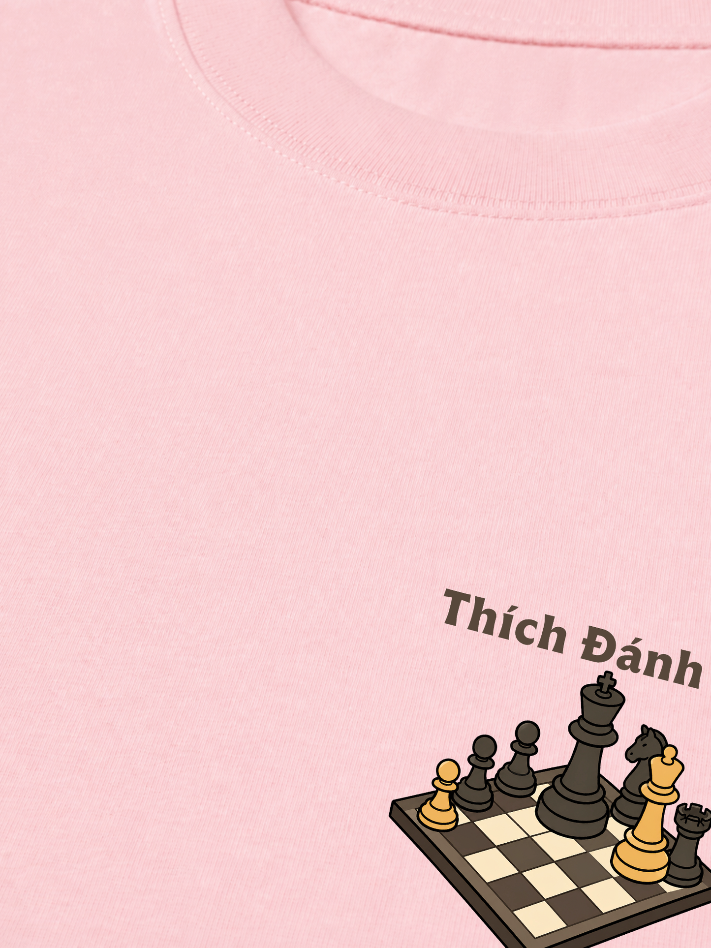 Áo Thun Relaxed Fit Thích Đánh Cờ