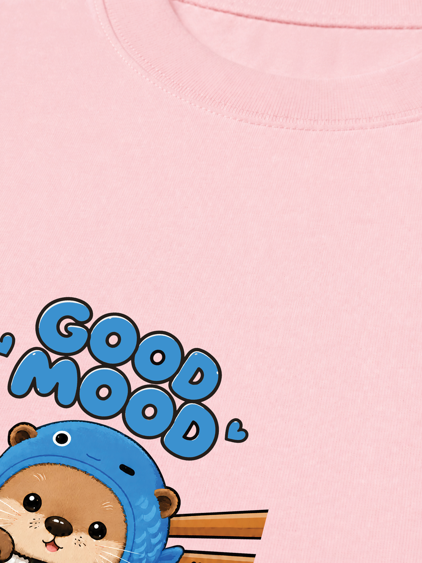 Áo Thun Relaxed Fit Good Mood Sushi Otter