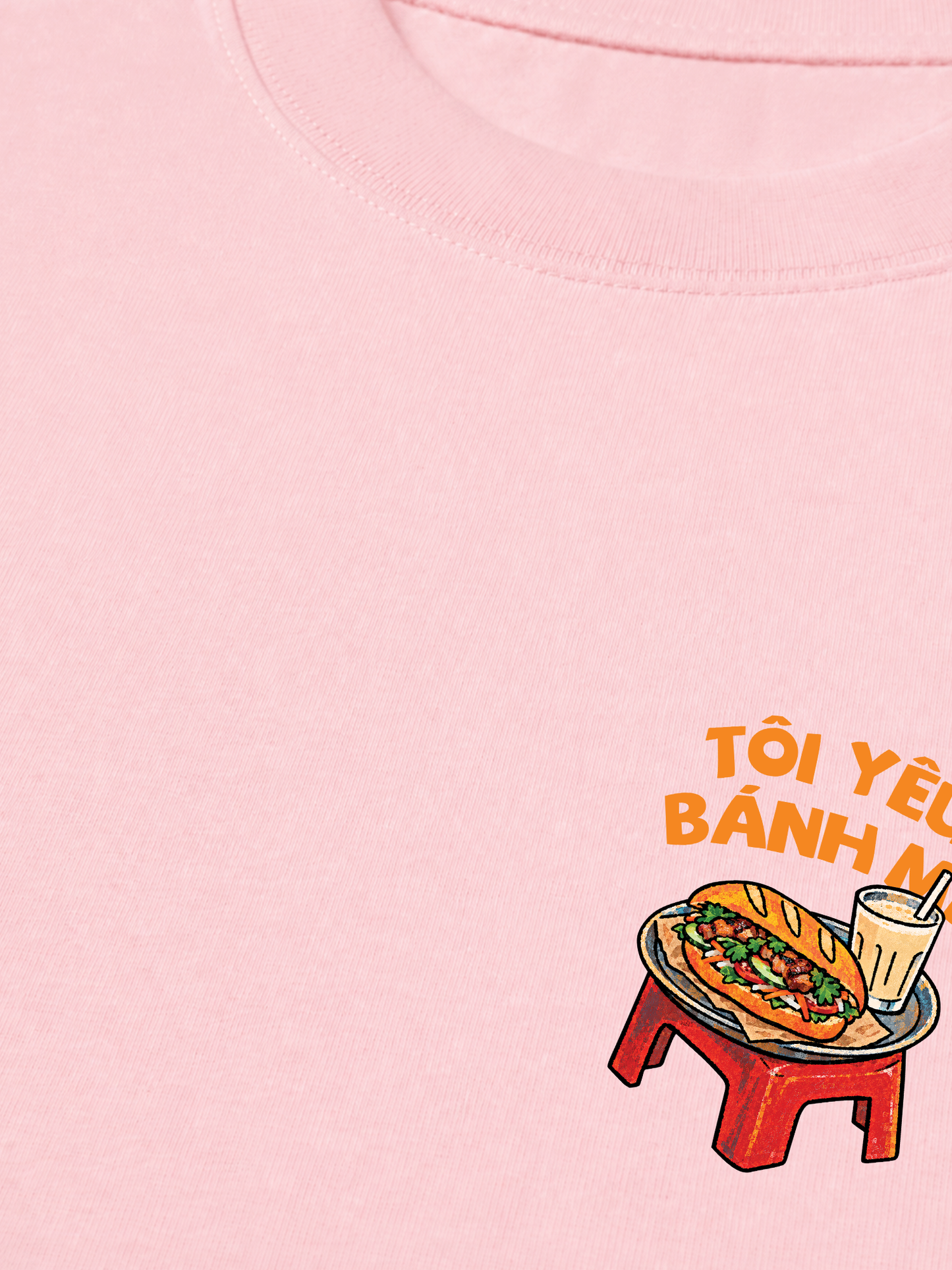 Áo Thun Relaxed Fit Tôi Yêu Bánh Mì