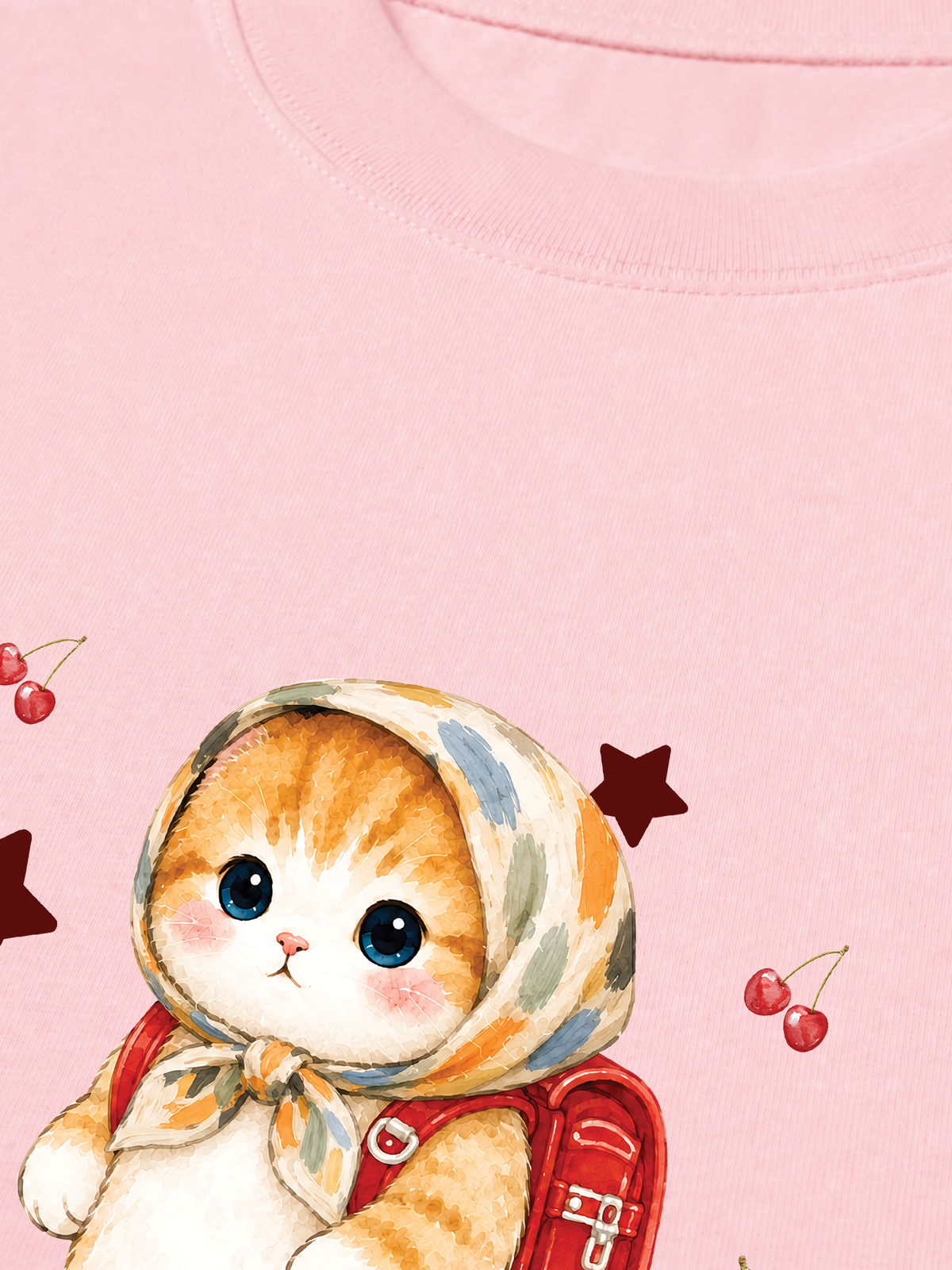 Áo Thun Relaxed Fit Pickleball Girl Meow Vitamin Meow Go School