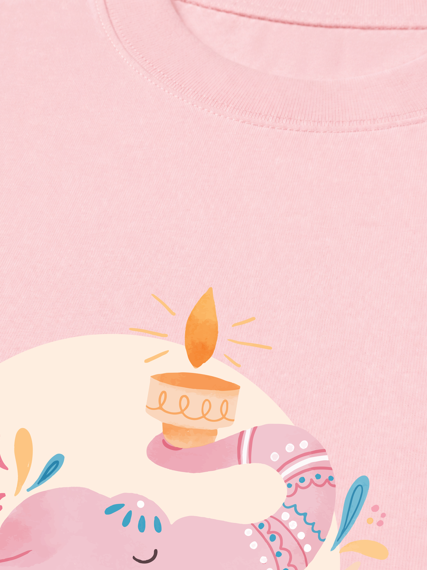 Áo Thun Relaxed Fit Floral Wish Elephant