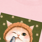 Áo Thun Relaxed Fit Green Fish Meow trước