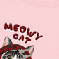 Áo Thun Relaxed Fit Meowy Cat Red Xmas Plaid