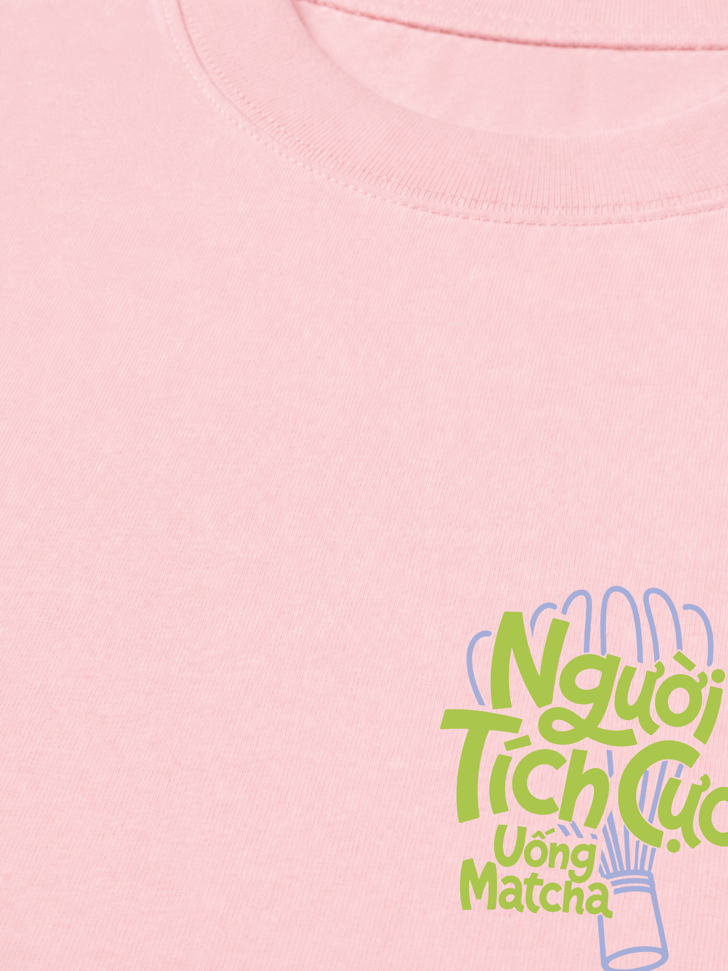 Áo Thun Relaxed Fit Người Tích Cực Uống Matcha