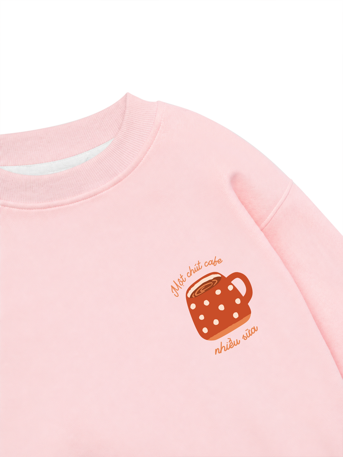 Áo Sweater Nỉ Hai Da Một Chút Cafe Nhiều Sữa