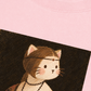 Áo Thun Relaxed Fit Lady Cat with an Ermine