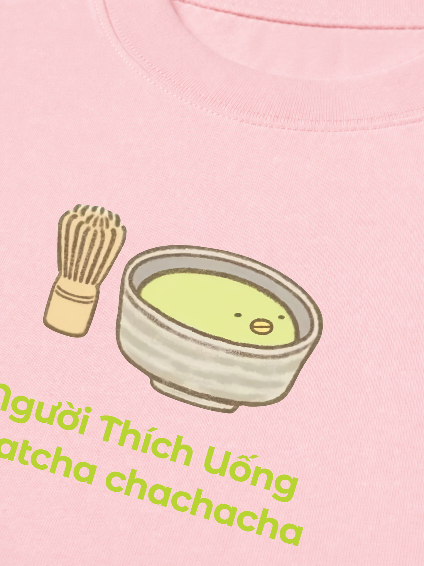 Áo Thun Relaxed Fit Người Thích Uống Matcha