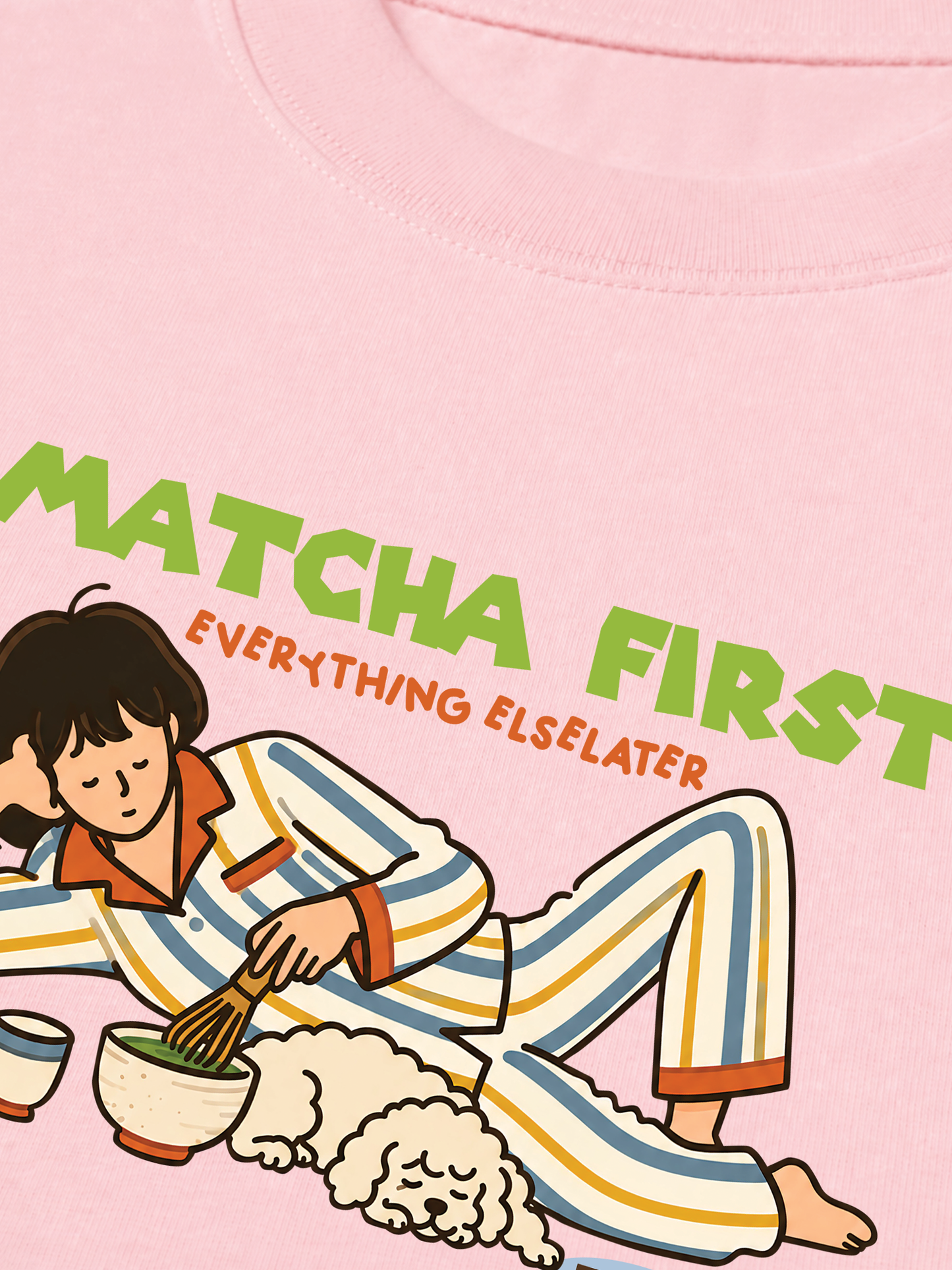 Áo Thun Relaxed Fit Matcha First