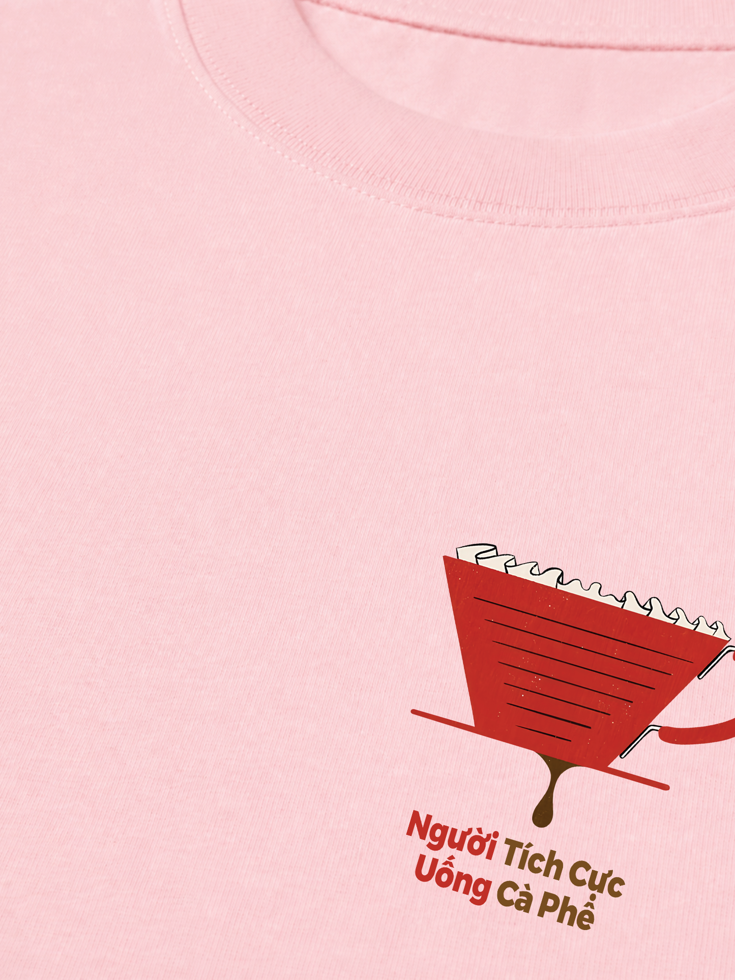 Áo Thun Relaxed Fit Người Tích Cực Uống Cà Phê