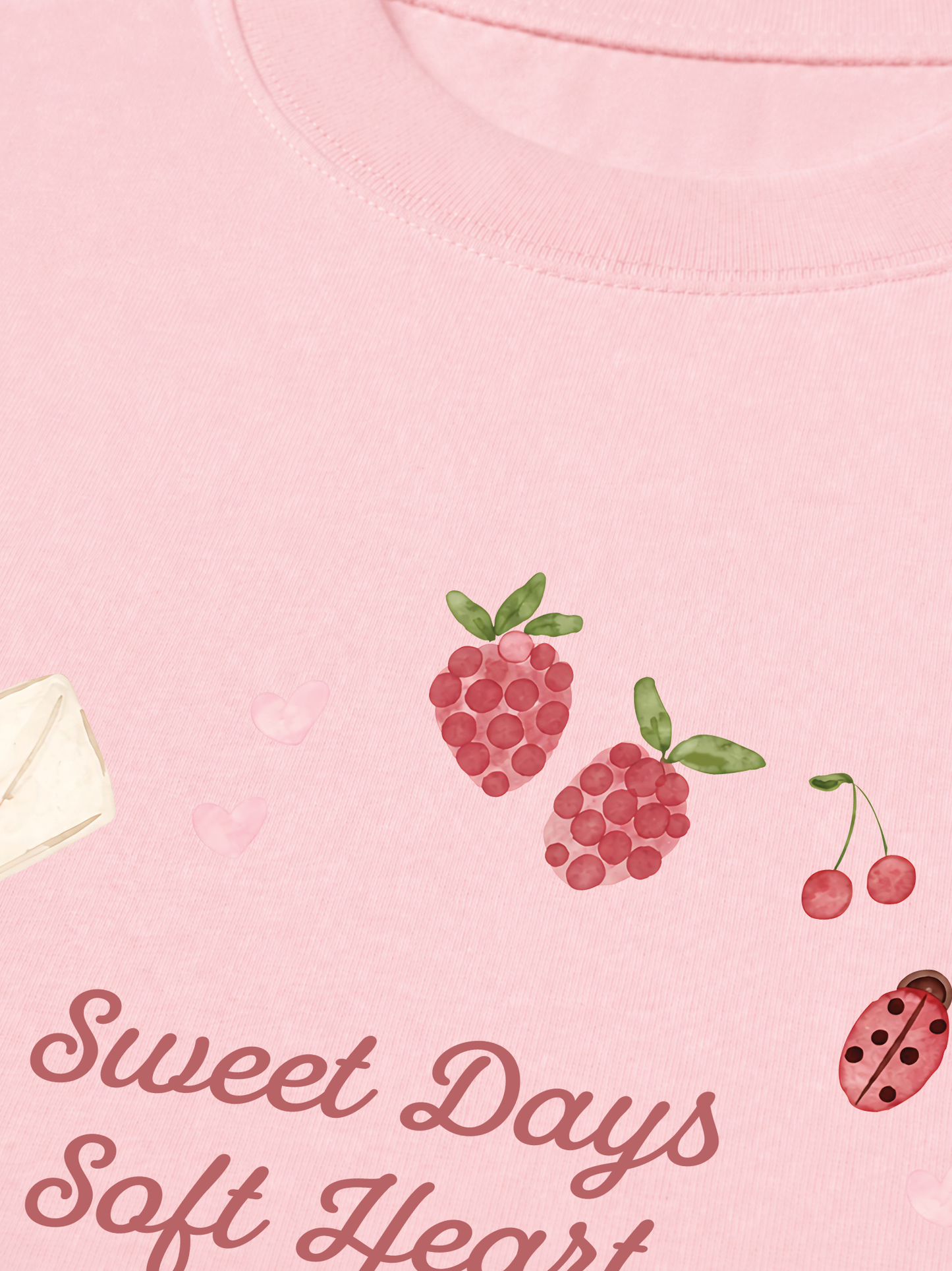 Áo Thun Relaxed Fit Soft Heart, Sweet Days