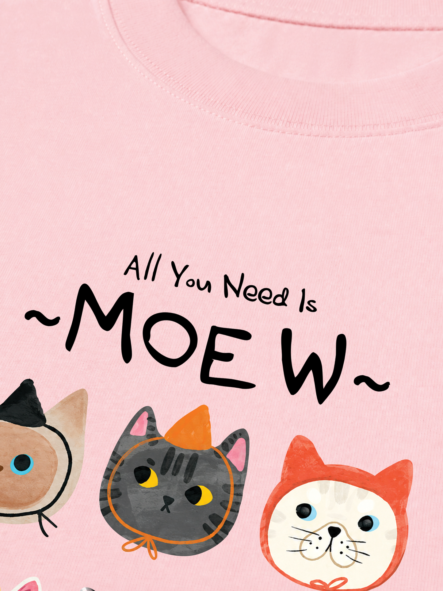 Áo Thun Relaxed Fit All You Need Is Moew