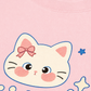 Áo Thun Relaxed Fit Blue Kitty