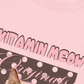 Áo Thun Relaxed Fit  Pink Dotty Vitamin Meow