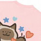 Áo Thun Relaxed Fit Happy Luv Cat Couple