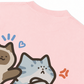Áo Thun Relaxed Fit Angry Luv Cat Couple