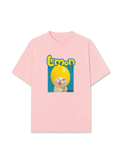 Áo Thun Relaxed Fit Lemon Meow