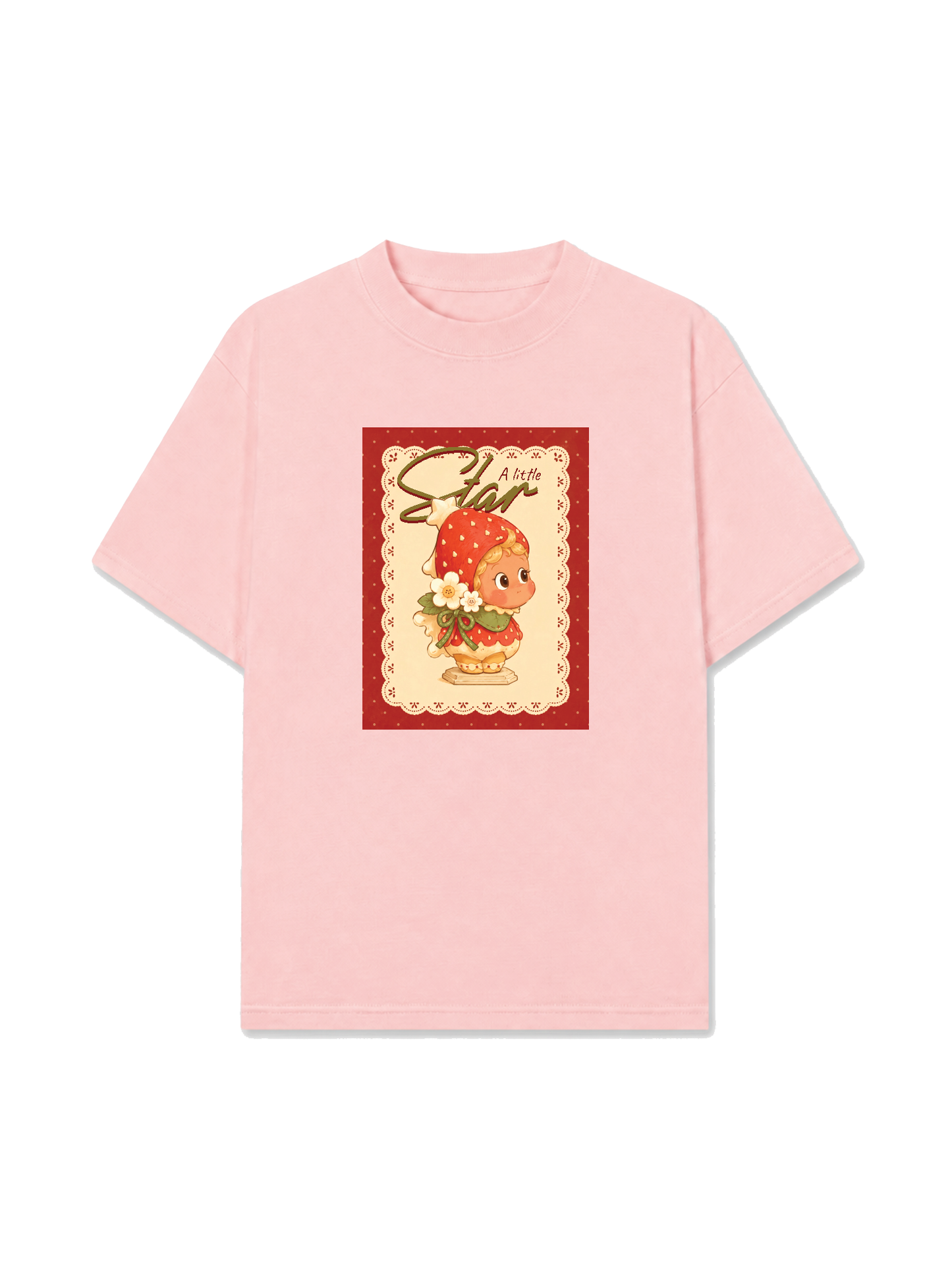 Áo Thun Relaxed Fit A Little Strawberry Star