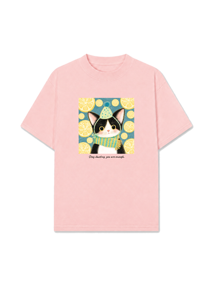 Áo Thun Relaxed Fit Lemon Reverie Meow
