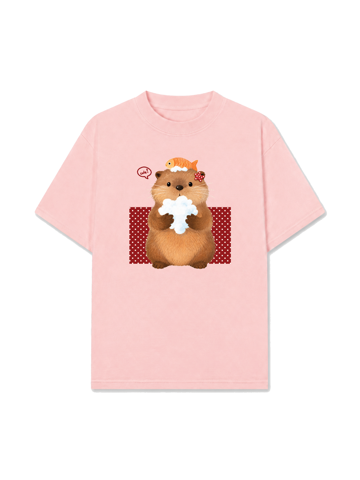 Áo Thun Relaxed Fit Animal Mood Bubble Beaver