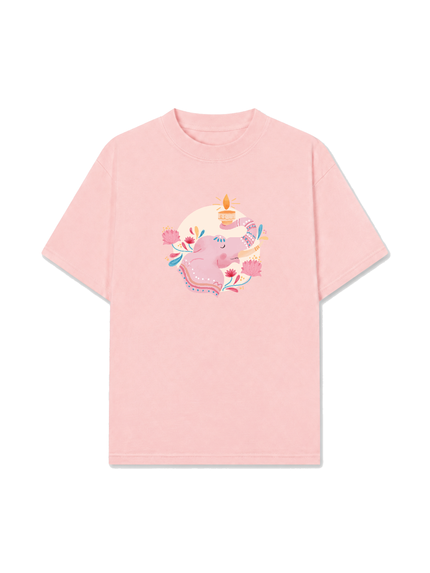 Áo Thun Relaxed Fit Floral Wish Elephant