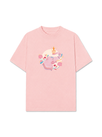 Áo Thun Relaxed Fit Floral Wish Elephant