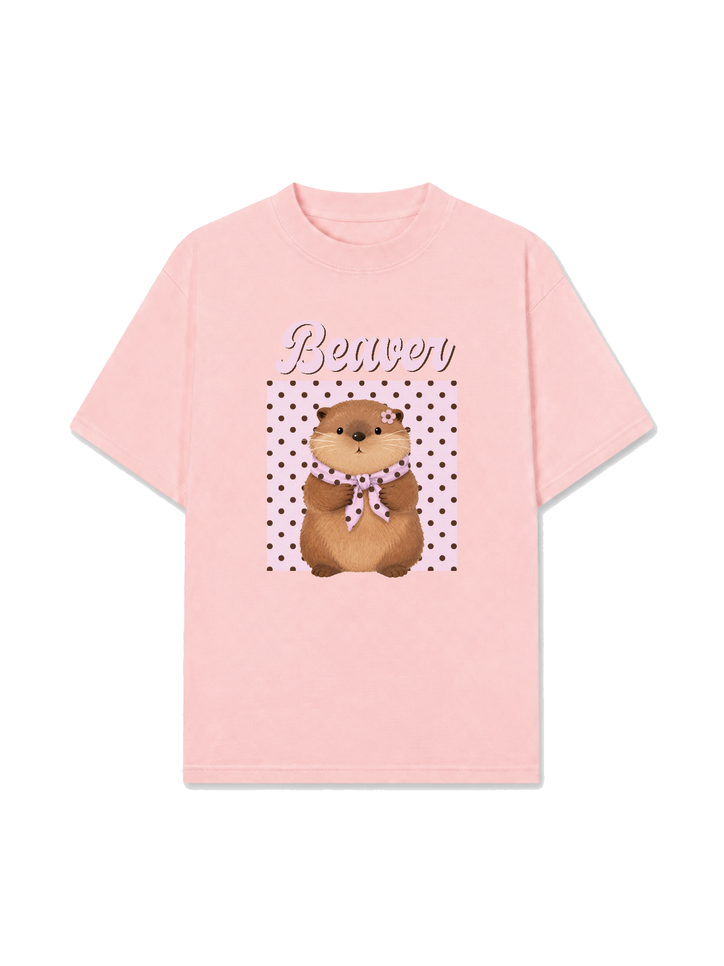 Áo Thun Relaxed Fit Animal Mood Sweet Beaver