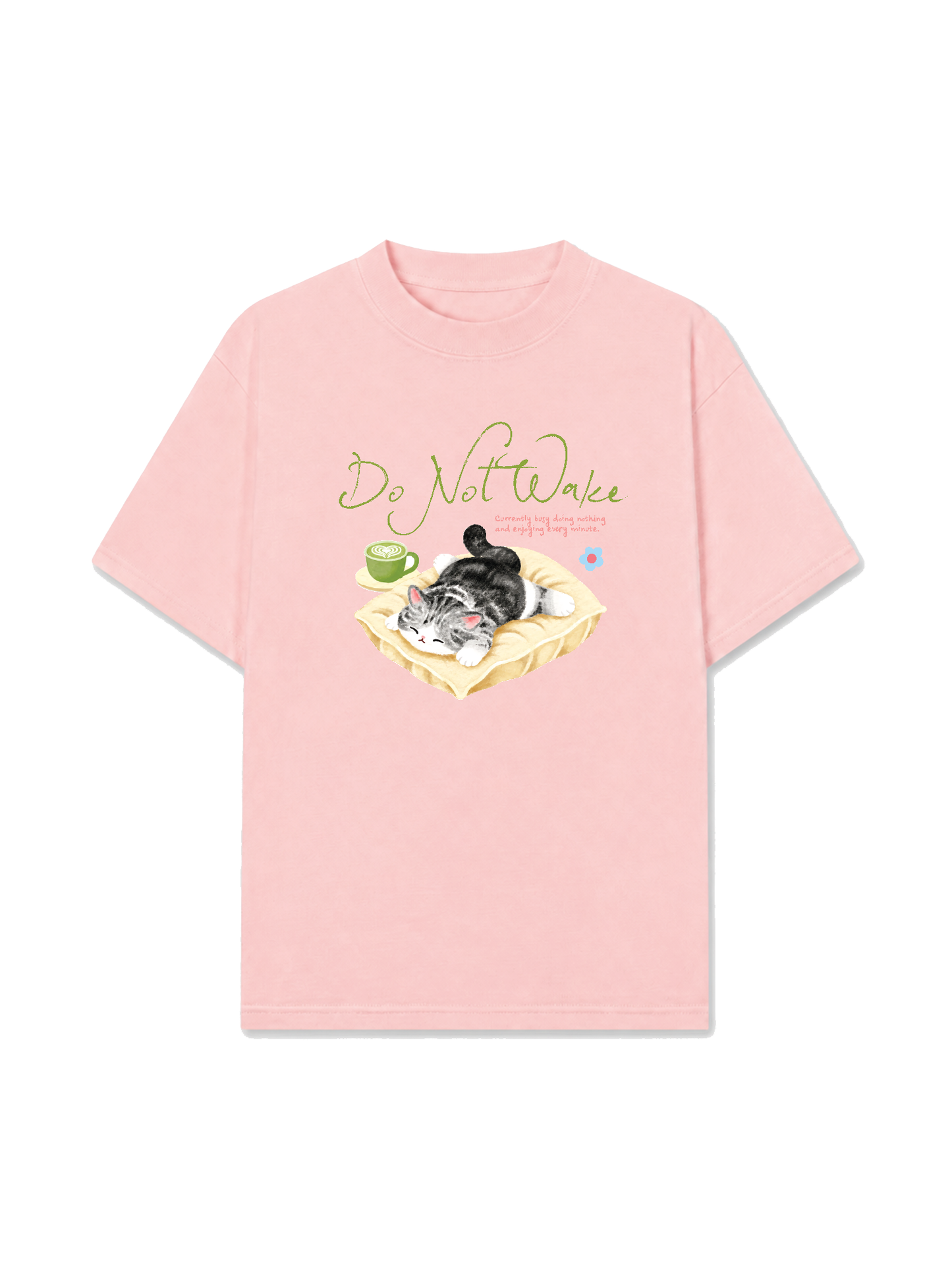 Áo Thun Relaxed Fit Do Not Wake Meow