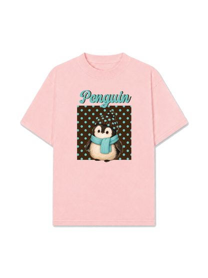 Áo Thun Relaxed Fit Animal Mood Cozy Penguin