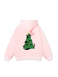 Kitty Tree Christmas Hoodie