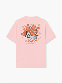 Áo Thun Relaxed Fit Lucky Luv Cat Couple